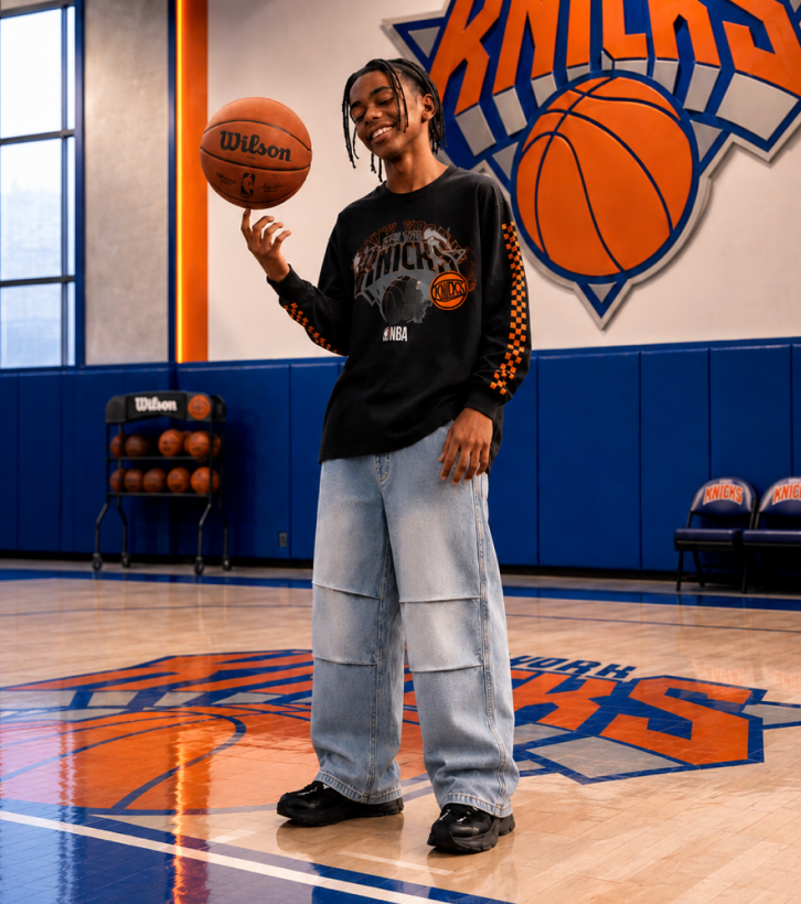 NBAKids NEW YORK KNICKS GRAPHIC LONG SLEEVE