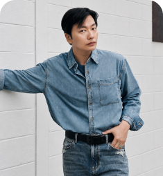 BUCKAROO 원포켓 데님 셔츠