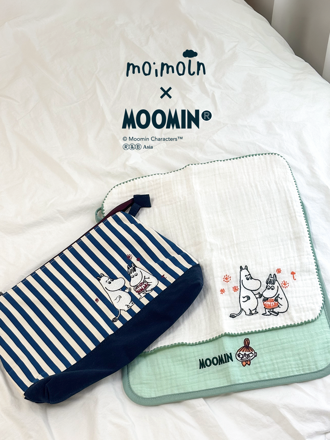 모이몰른 x 무민 무민손수건선물세트